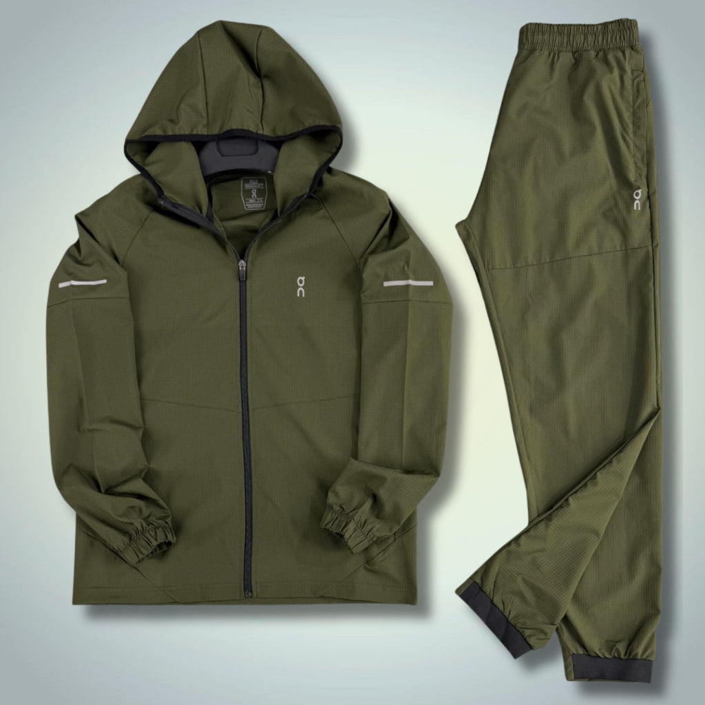 ON Moški Tkani Športni Set. Zeleni