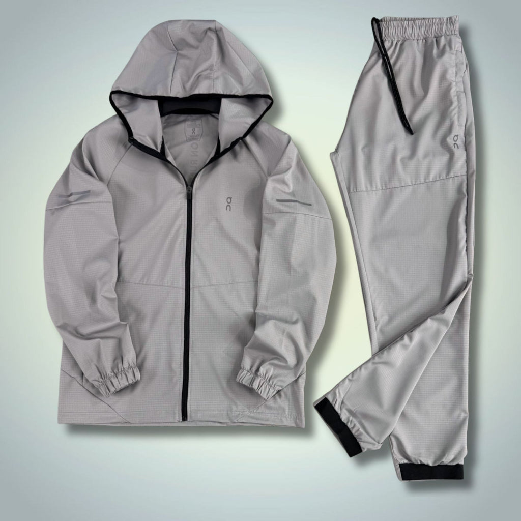 ON Moški Tkani Športni Set. Sivi