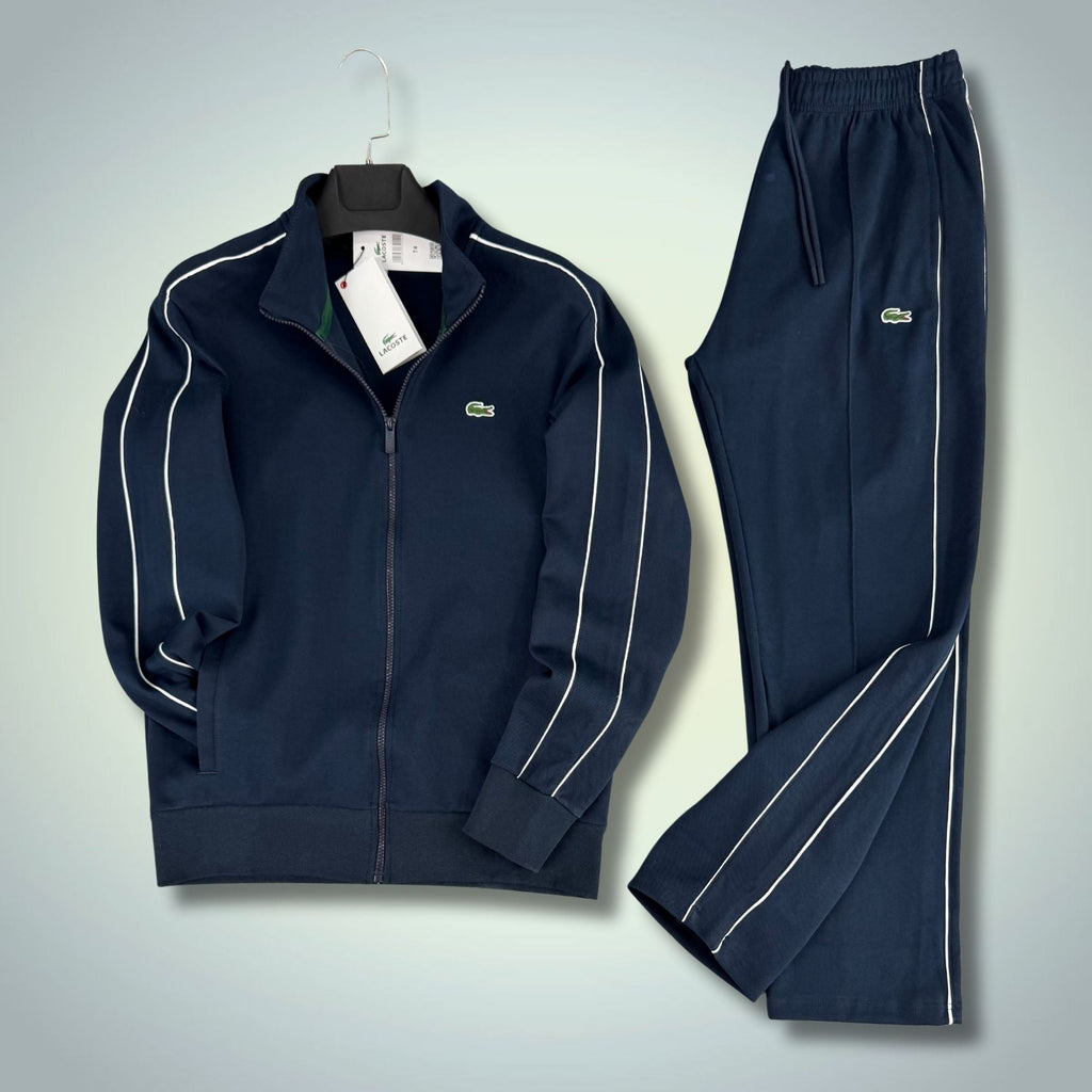 Moška klasična trenirka Lacoste, temno modra, premium kakovost