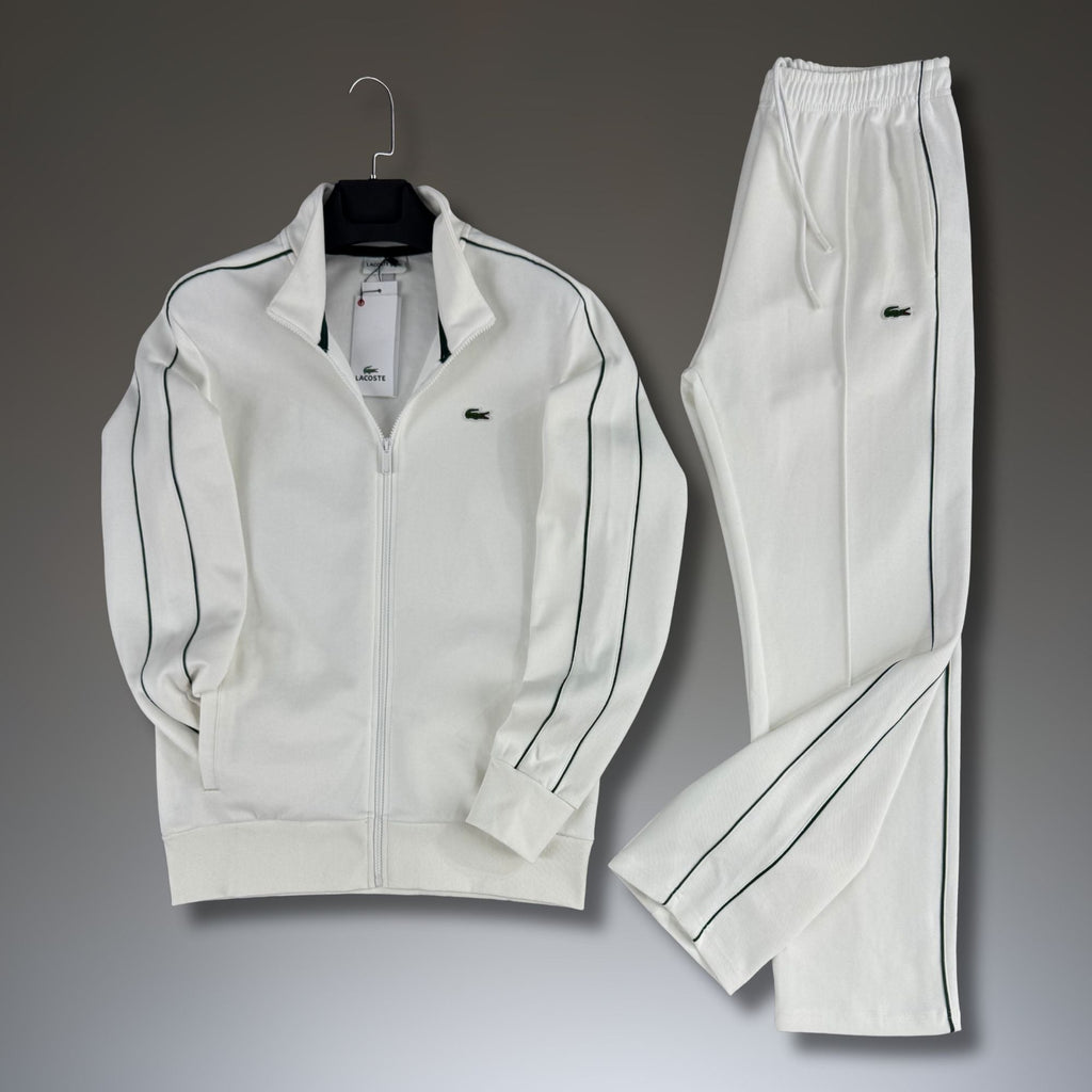 Moška klasična trenirka Lacoste, bela, premium kakovost