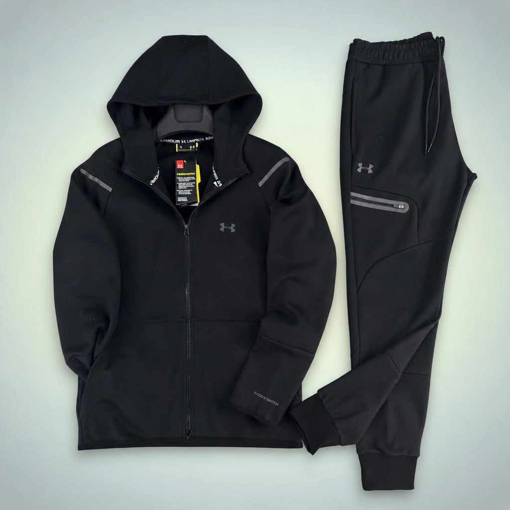Under Armour moška športna trenirka z odsevnimi detajli, črna. Premium kakovost