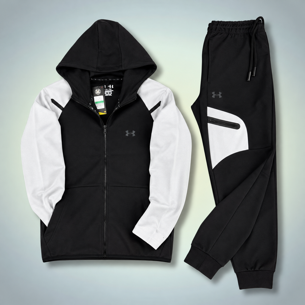 Under Armour moška športna trenirka, 2026, grafitna - bela. Premium kakovost