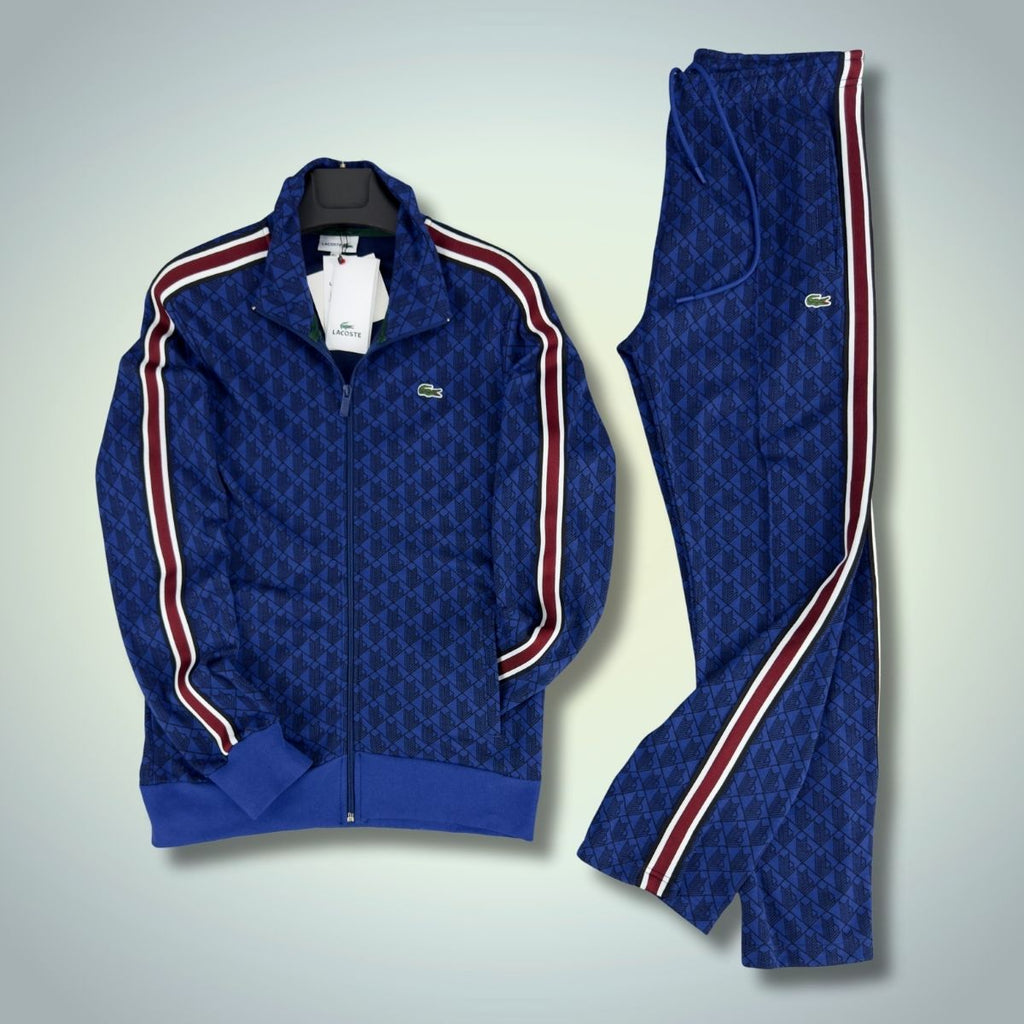 Lacoste moška trenirka Jacquard Monogram, modra. Premium kakovost