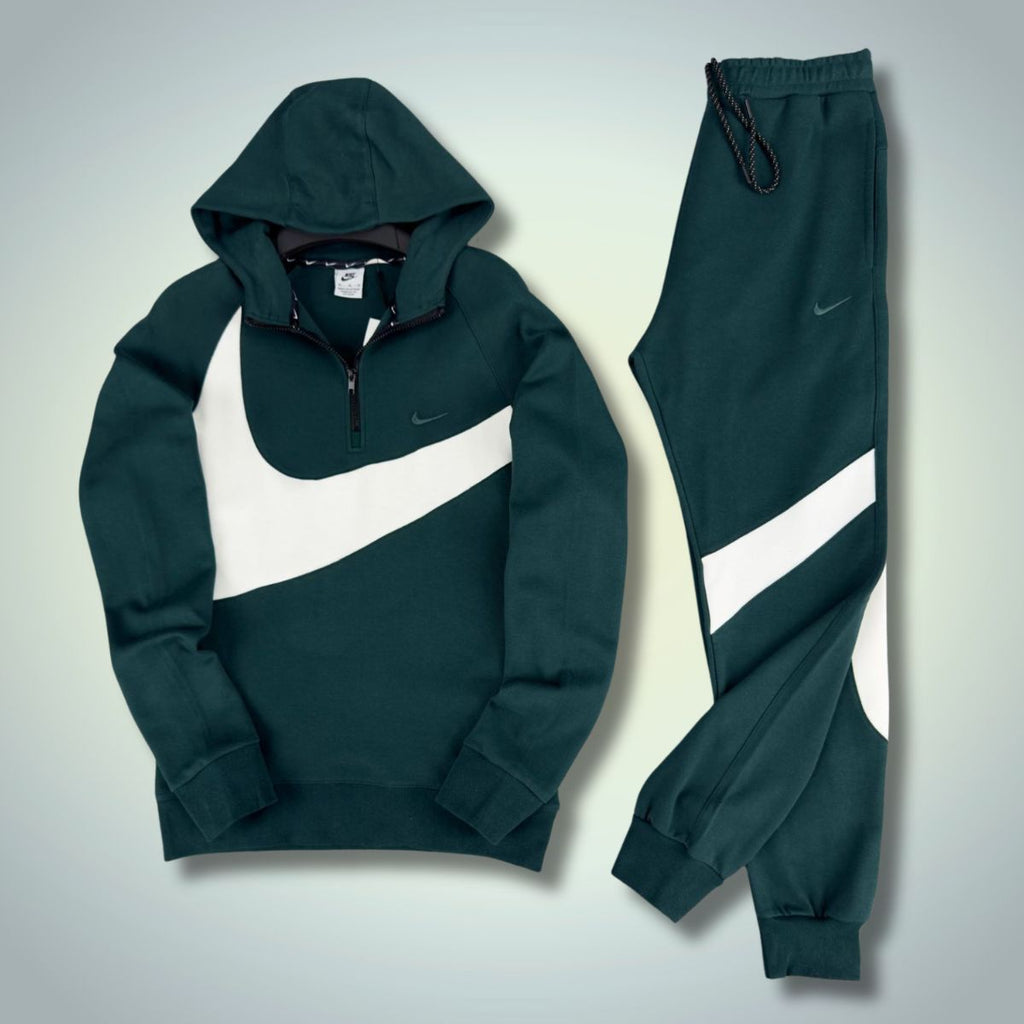 Nike moška trenirka z velikim logotipom, temno zelena. Vrhunska kakovost