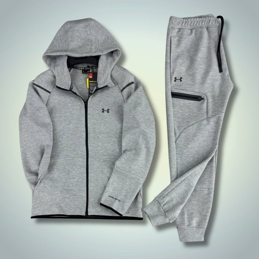 Moška trenirka Under Armour, odsevna, klasično siva. Vrhunska kakovost