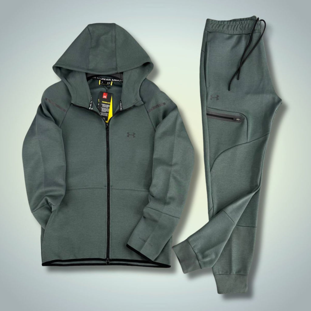 Moška trenirka Under Armour, odsevna, žajbljevo zelena. Vrhunska kakovost