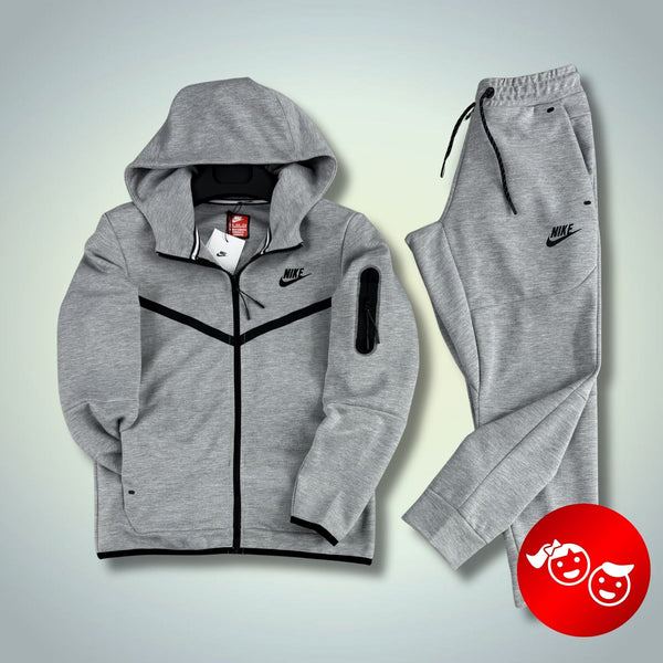 Otroški športni komplet Nike Tech Fleece, klasično siva. 2024. Premium kakovost