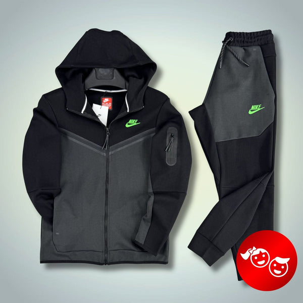 Nike Tech Fleece otroški športni komplet, črno-grafiten. Premium kakovost