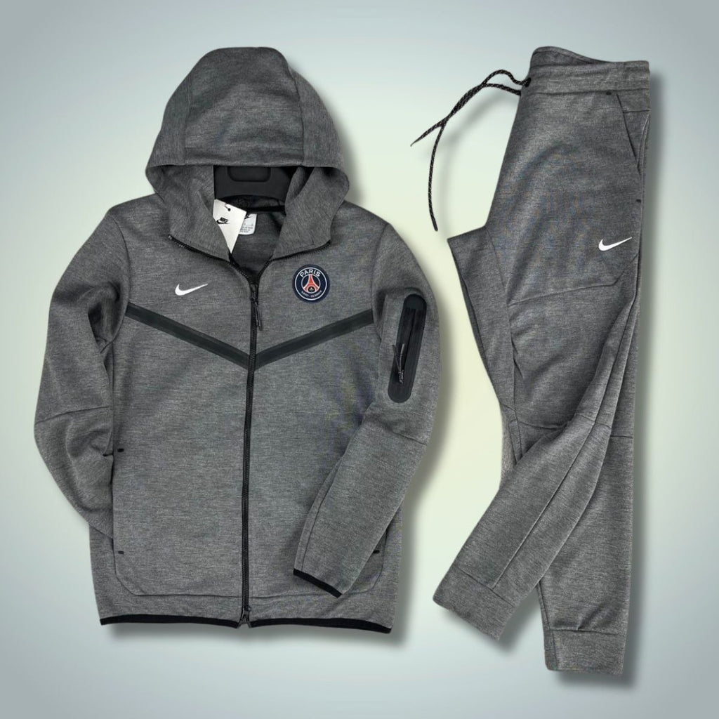 Nike Tech Fleece moška trenirka, PSG, siva. Vrhunska kakovost