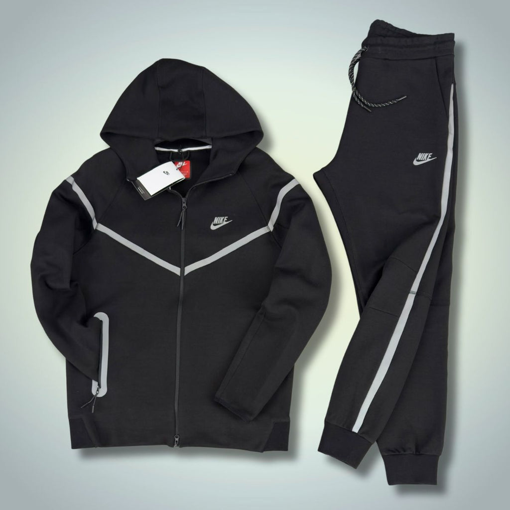Nike Tech Fleece moška trenirka, odsevna, črna. Vrhunska kakovost