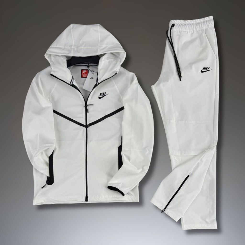 Nike Tech Fleece moška nepremočljiva športna trenirka, bela. Premium kakovost