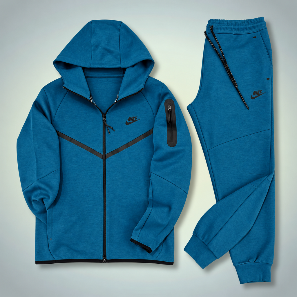 Nike Tech Fleece moška športna trenirka, temno morsko modra. Model 2024. Vrhunska kakovost
