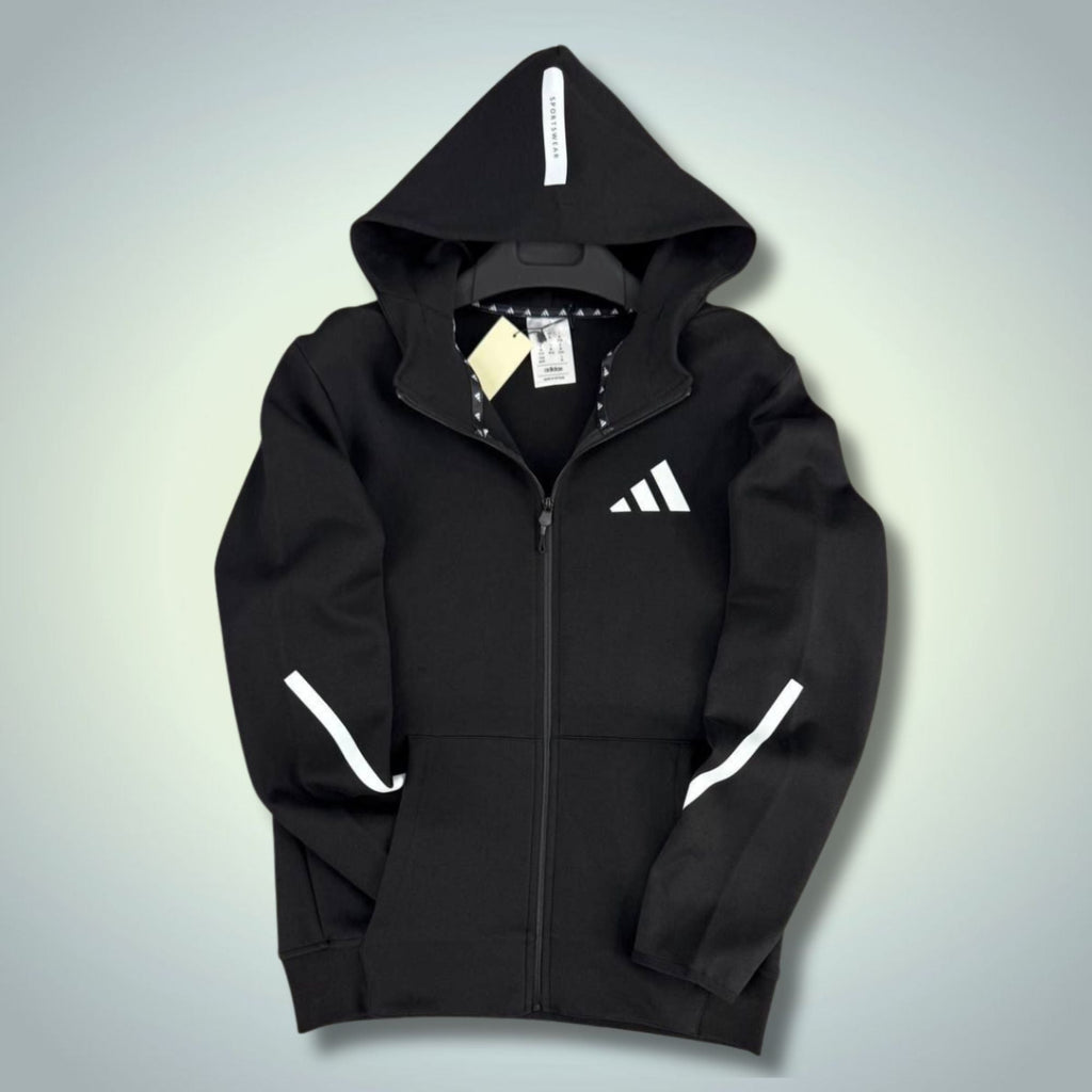 Adidas moški pulover, črn. 2025. Premium kakovost