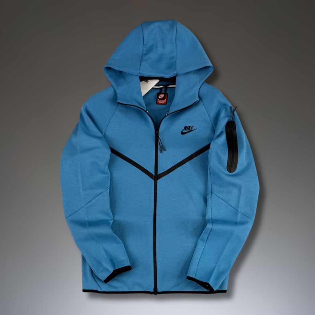 Nike Tech Fleece moški pulover, moder. Model 2024. Premium kakovost