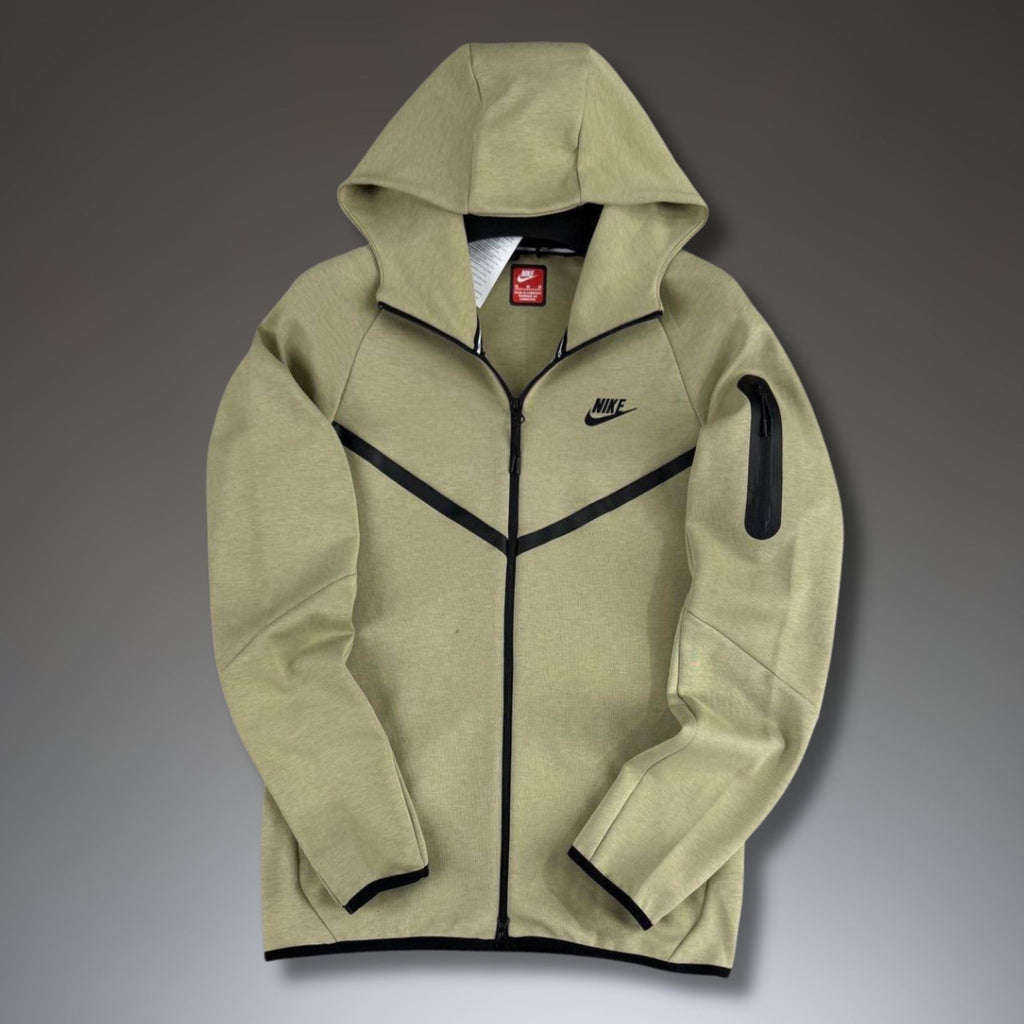 Nike Tech Fleece moški pulover, svetlo zelen. Model 2024. Premium kakovost