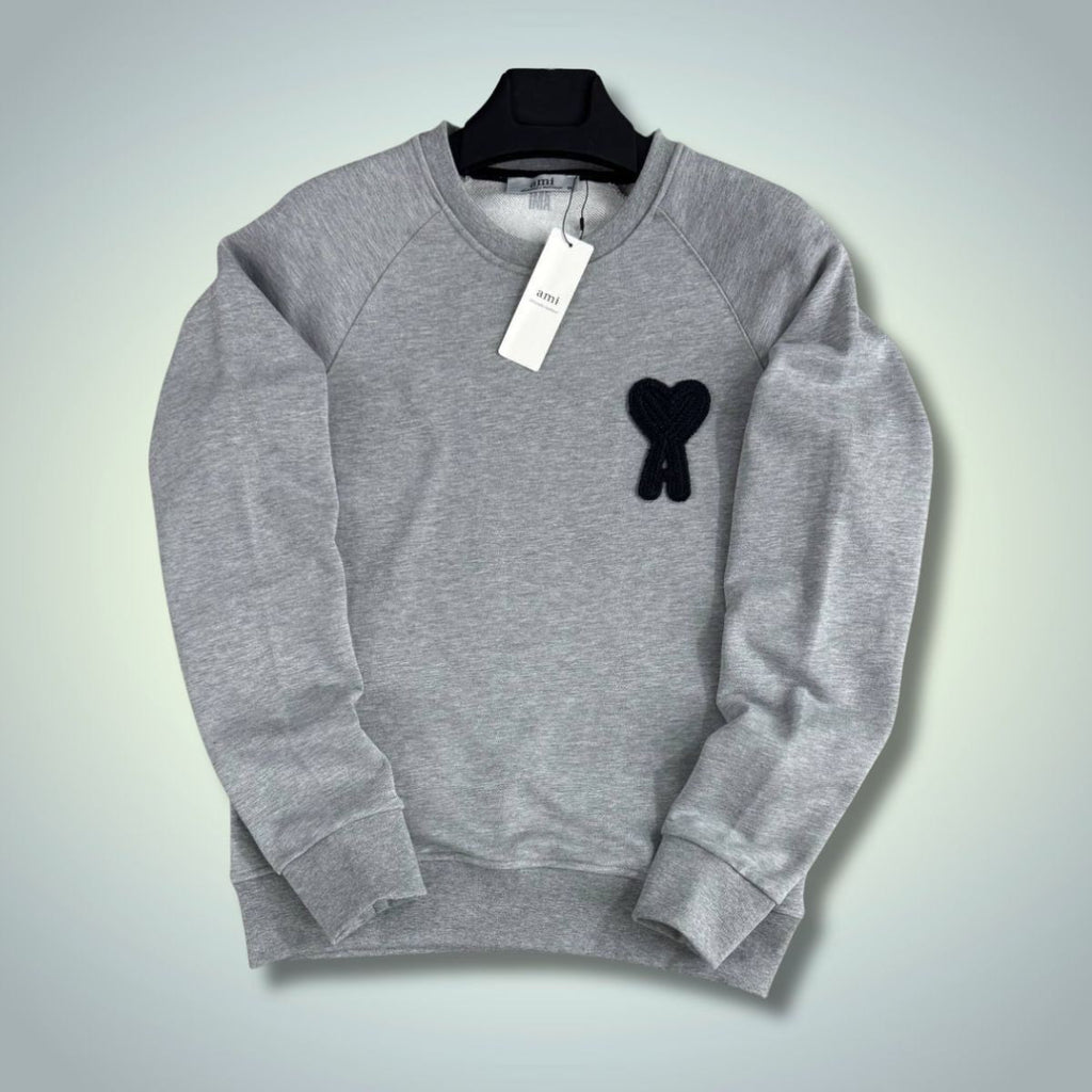 Moški pulover AM, klasična siva. Vrhunska kakovost