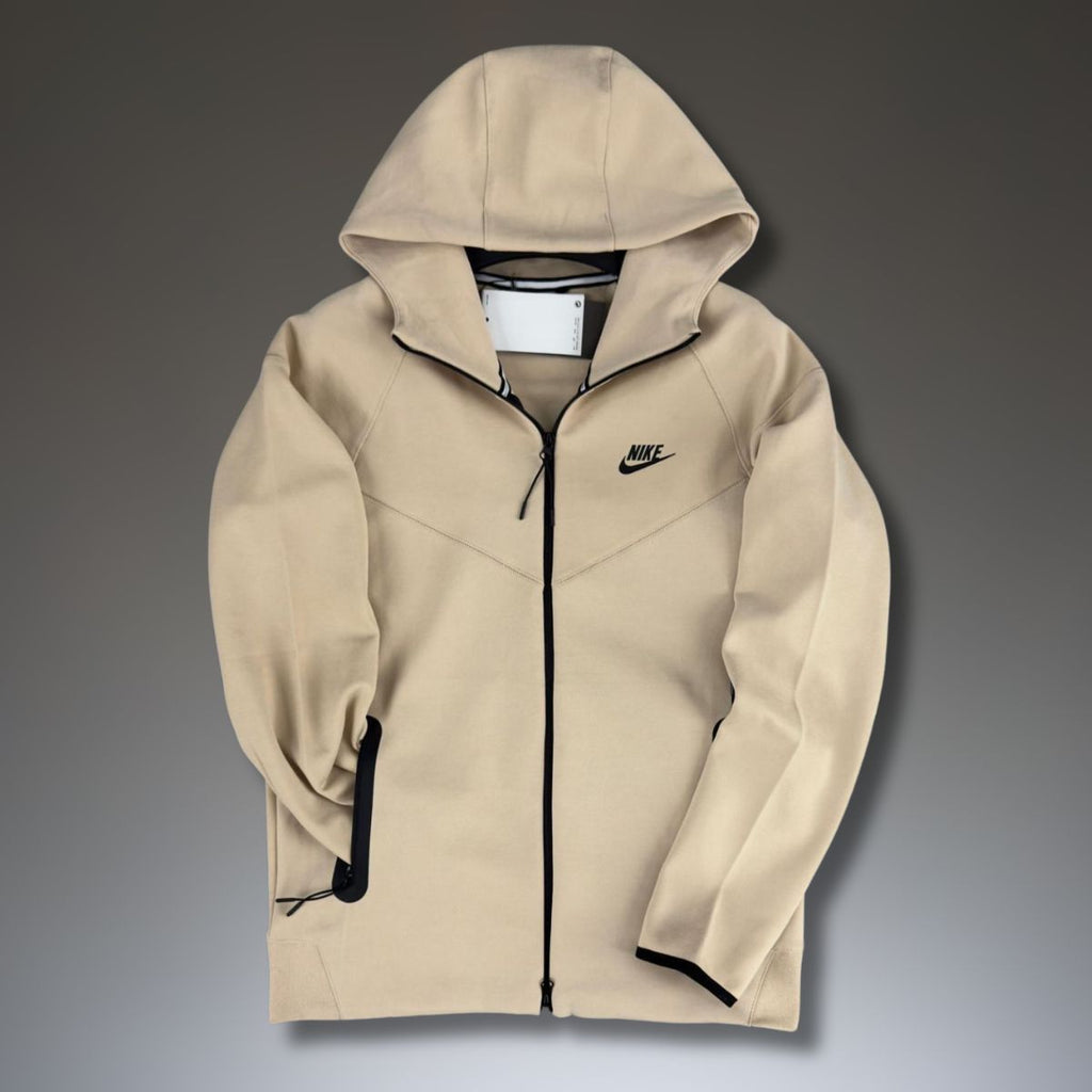 Nike Tech Fleece moška jopica, bež. Model 2023. Vrhunska kakovost