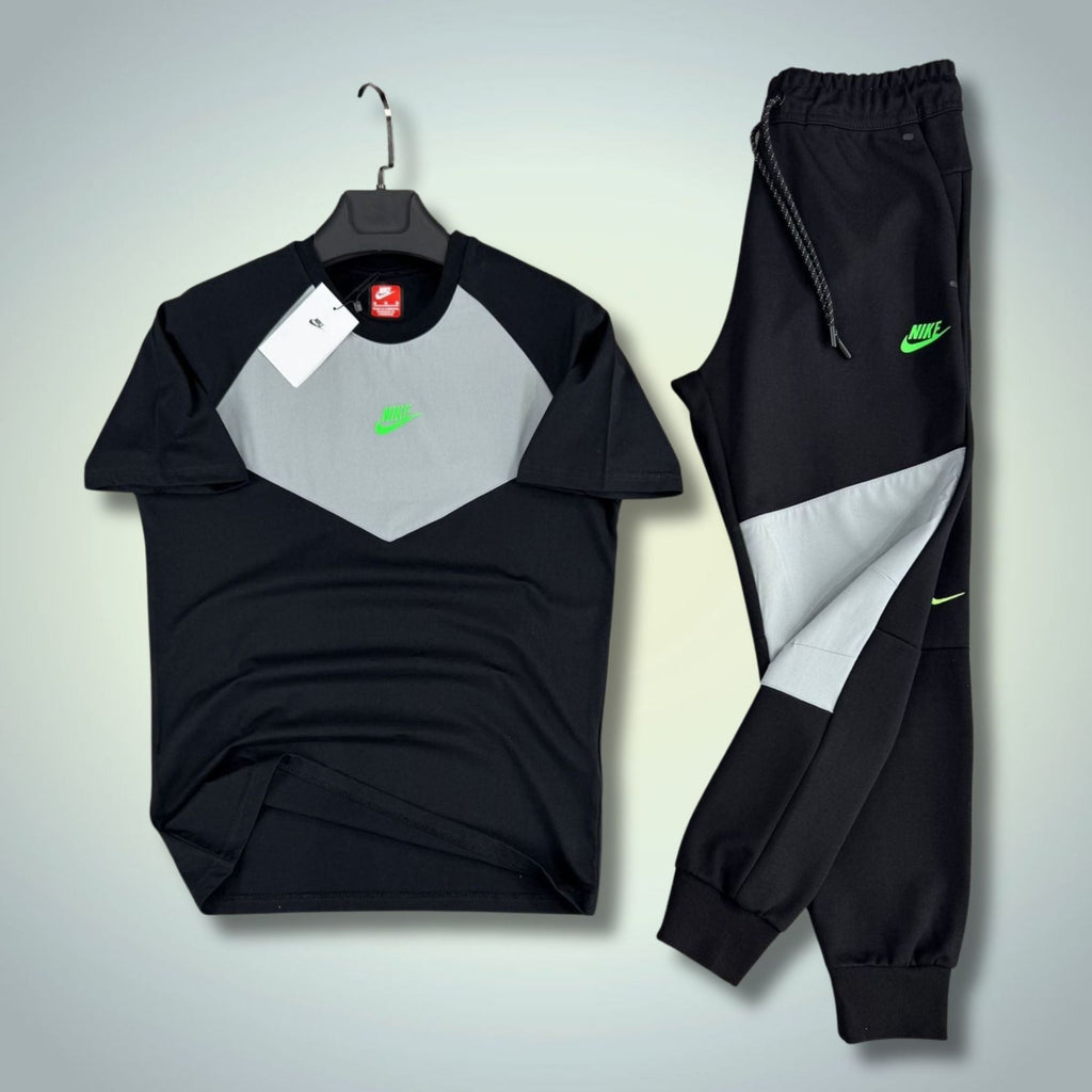 Nike Tech Fleece moška poletna športna trenirka, črna-siva. 2026. Premium kakovost