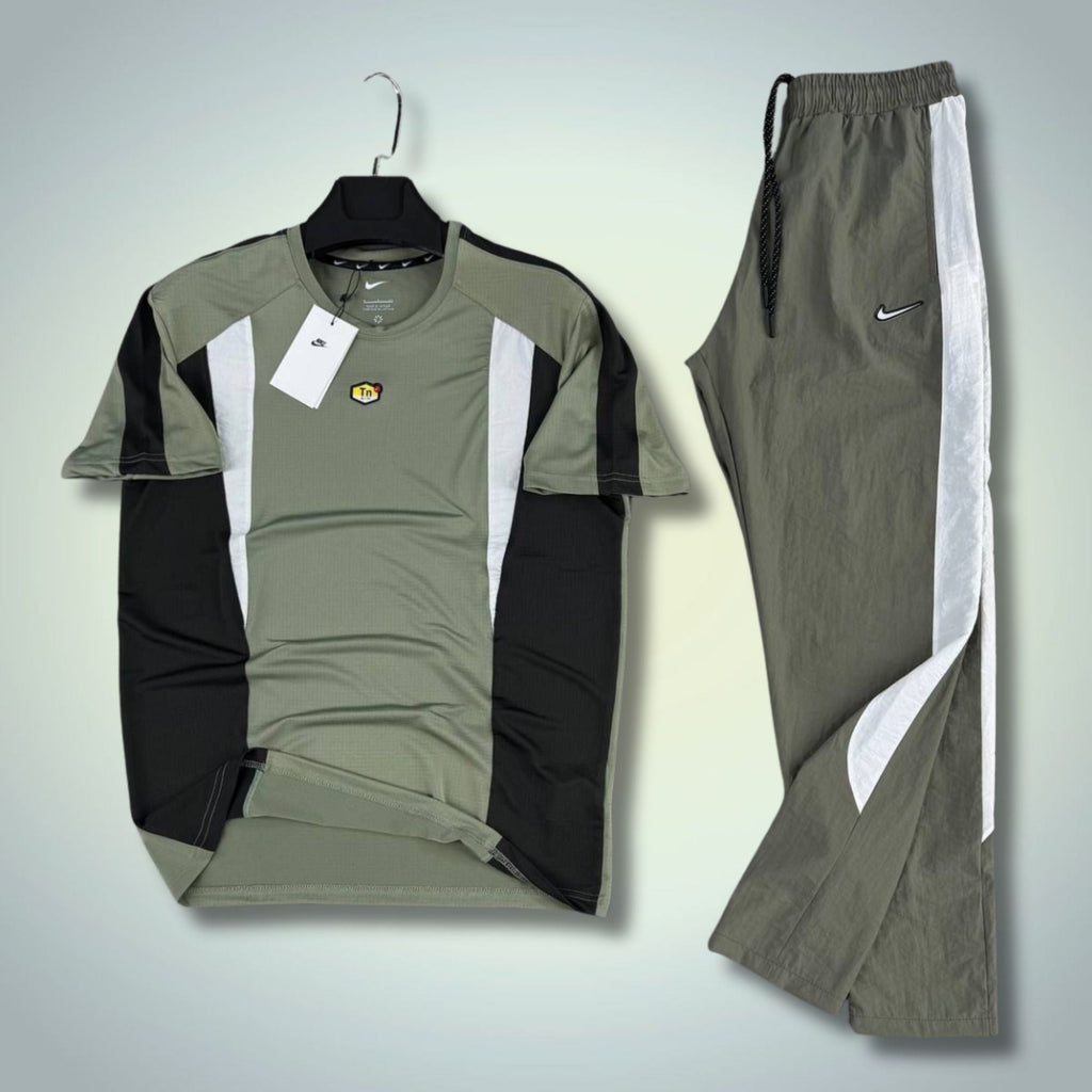 Nike TN moška poletna športna trenirka, olivno zelena. Premium kakovost