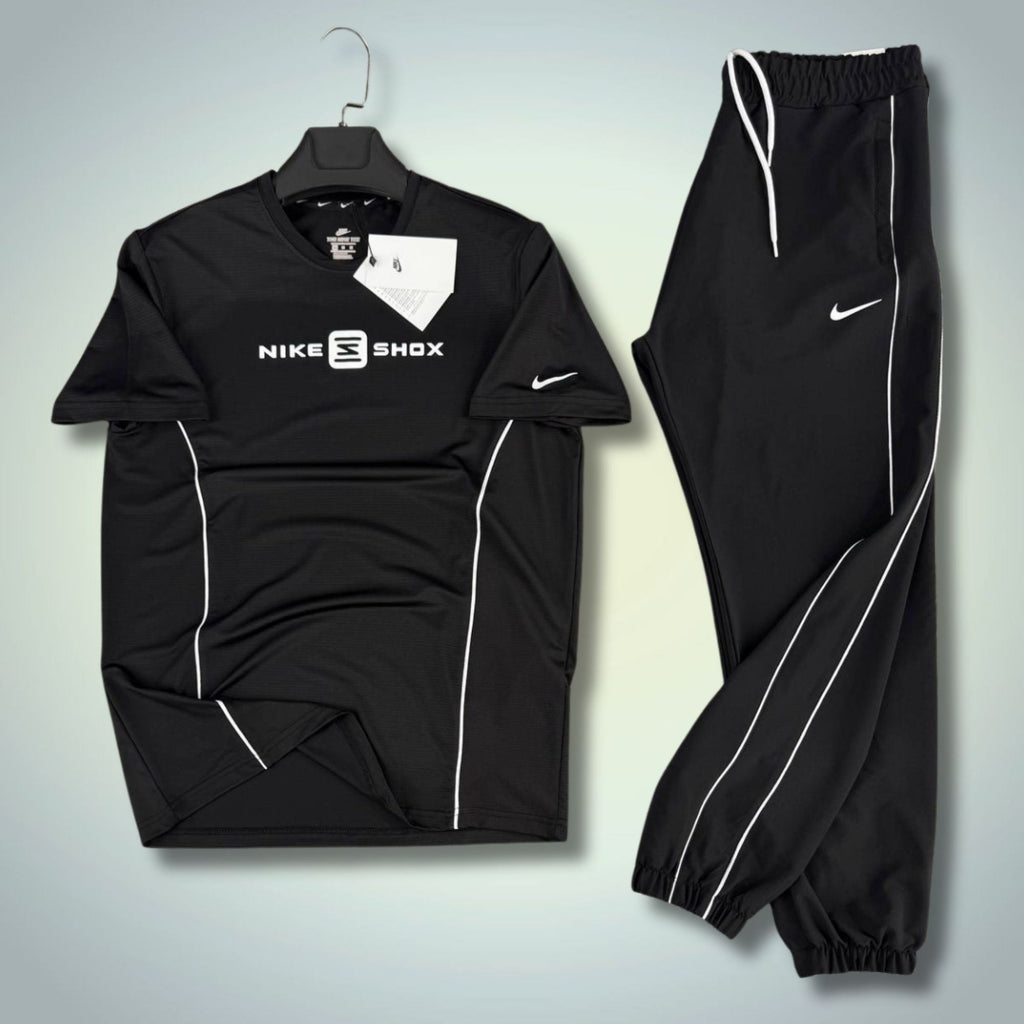 Nike Shox moška poletna športna trenirka, črna. Premium kakovost