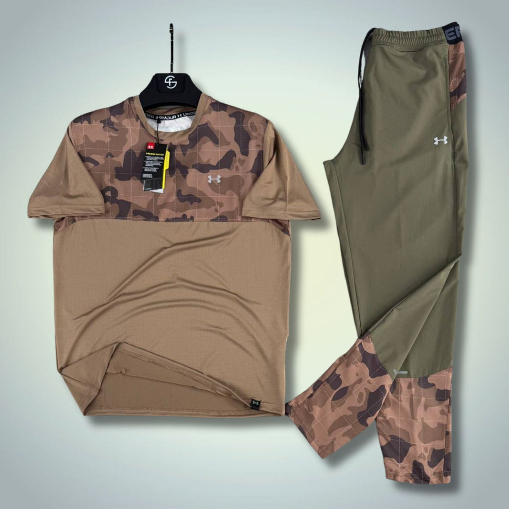 Under Armour moška vetrovka športna trenirka, rjavo-zelena. Premium kakovost