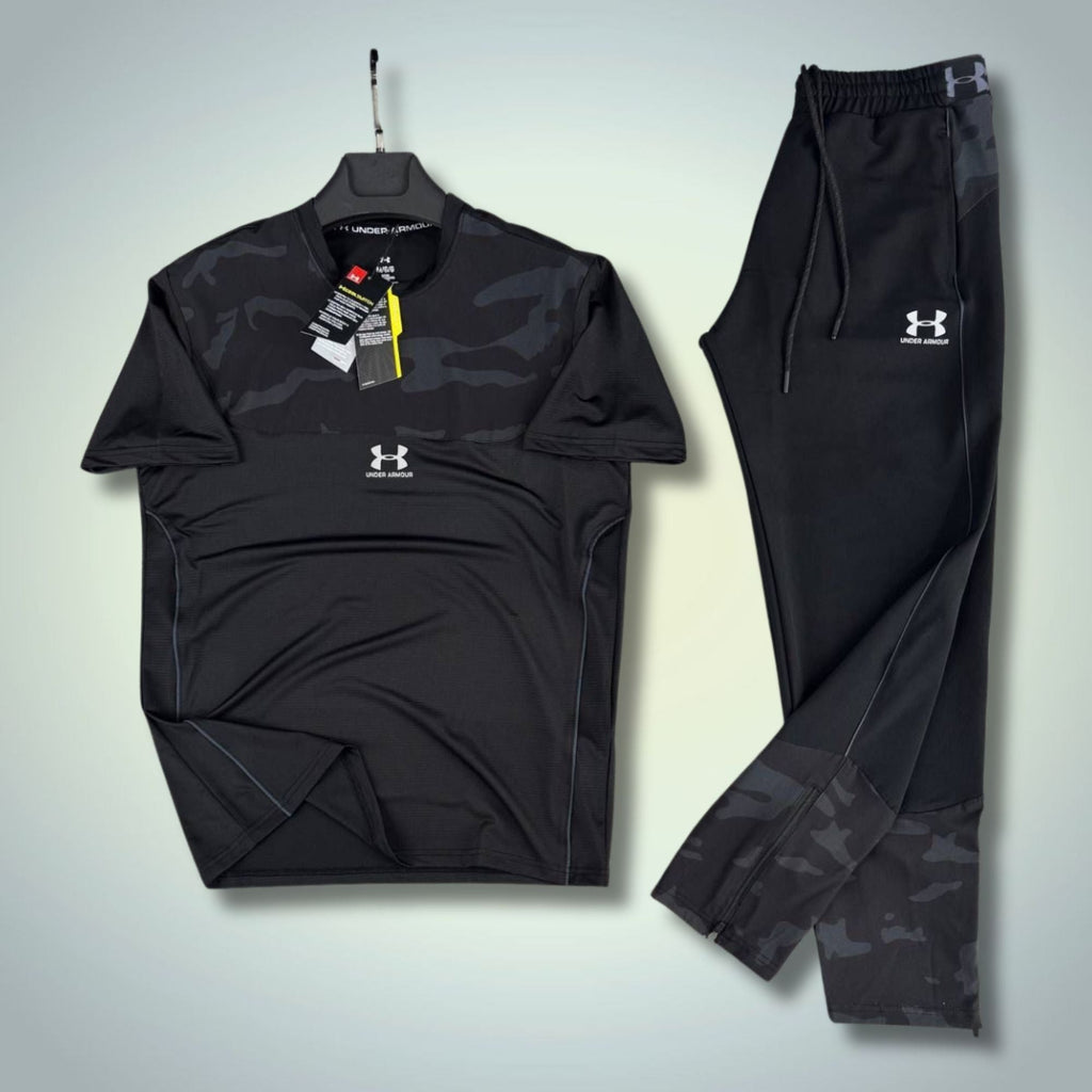 Under Armour moška vetrovka športna trenirka, črna-kamuflaž. Premium kakovost