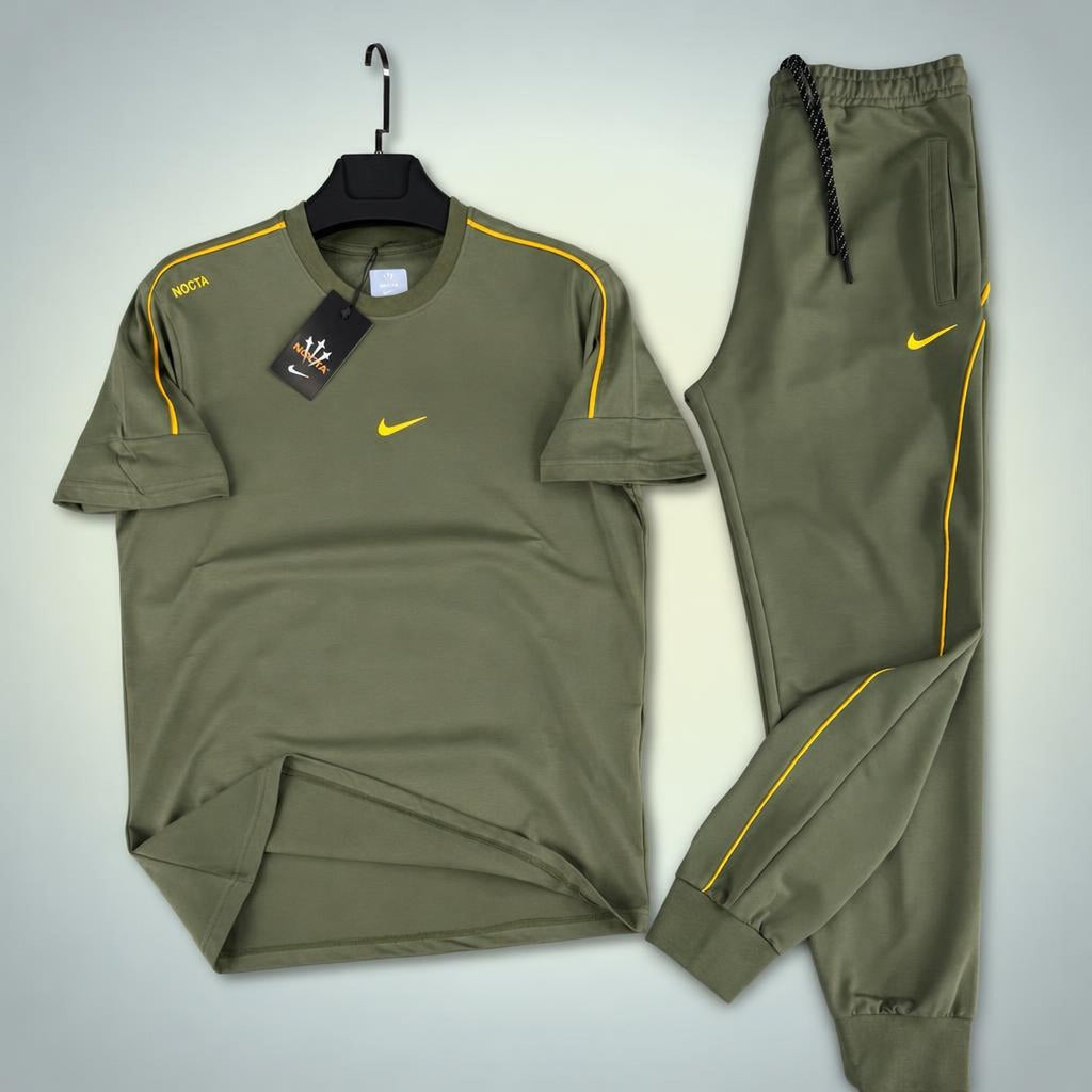 Nike Nocta moška poletna športna trenirka, olivno zelena. Premium kakovost