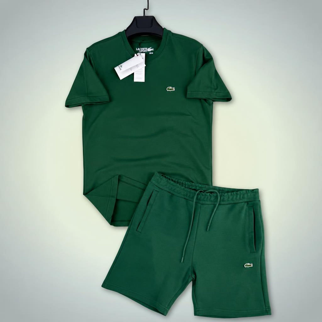 Lacoste Classic moški kratek športni komplet, zelena. Premium kakovost