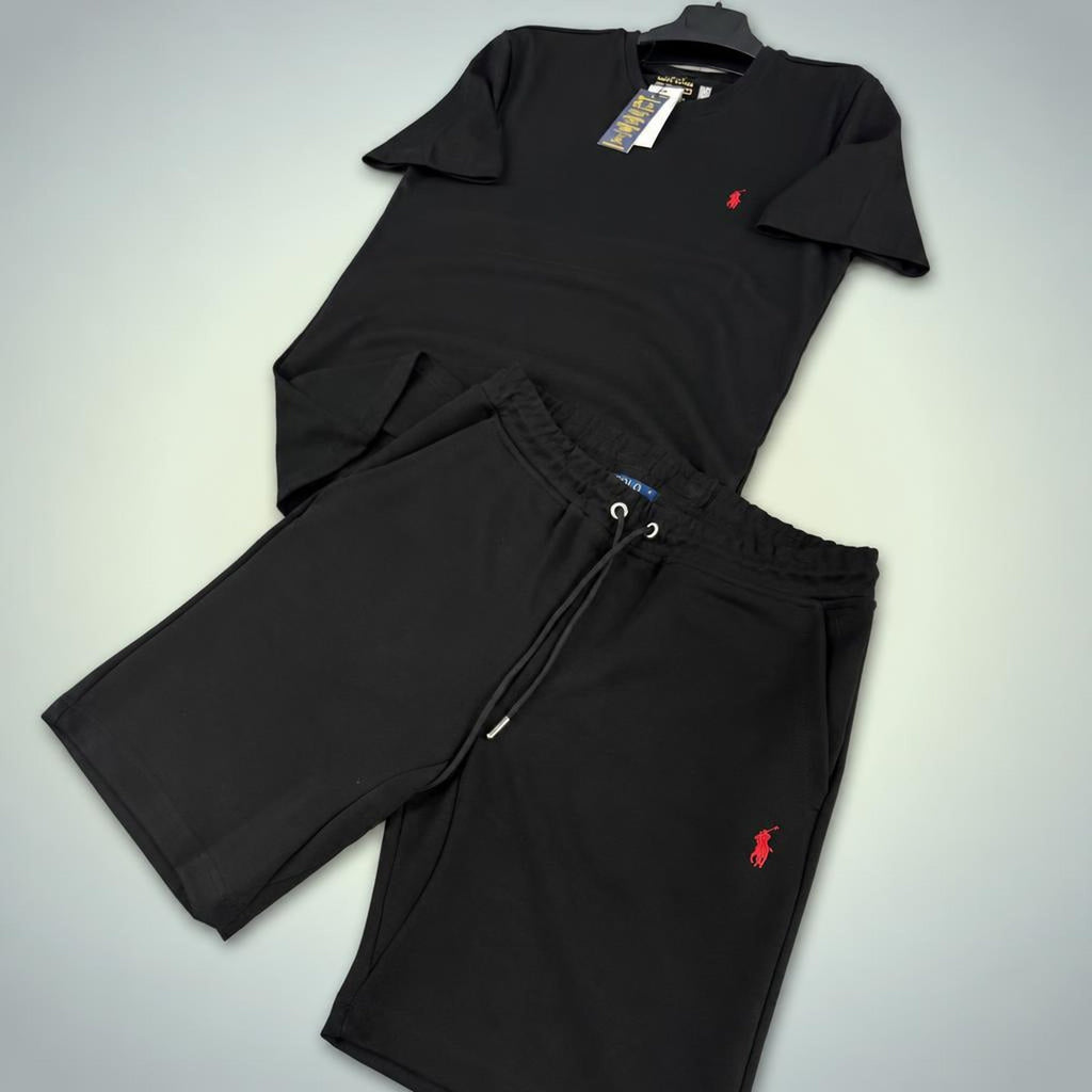 Ralph Lauren Classic moški kratek športni komplet, črna. Premium kakovost