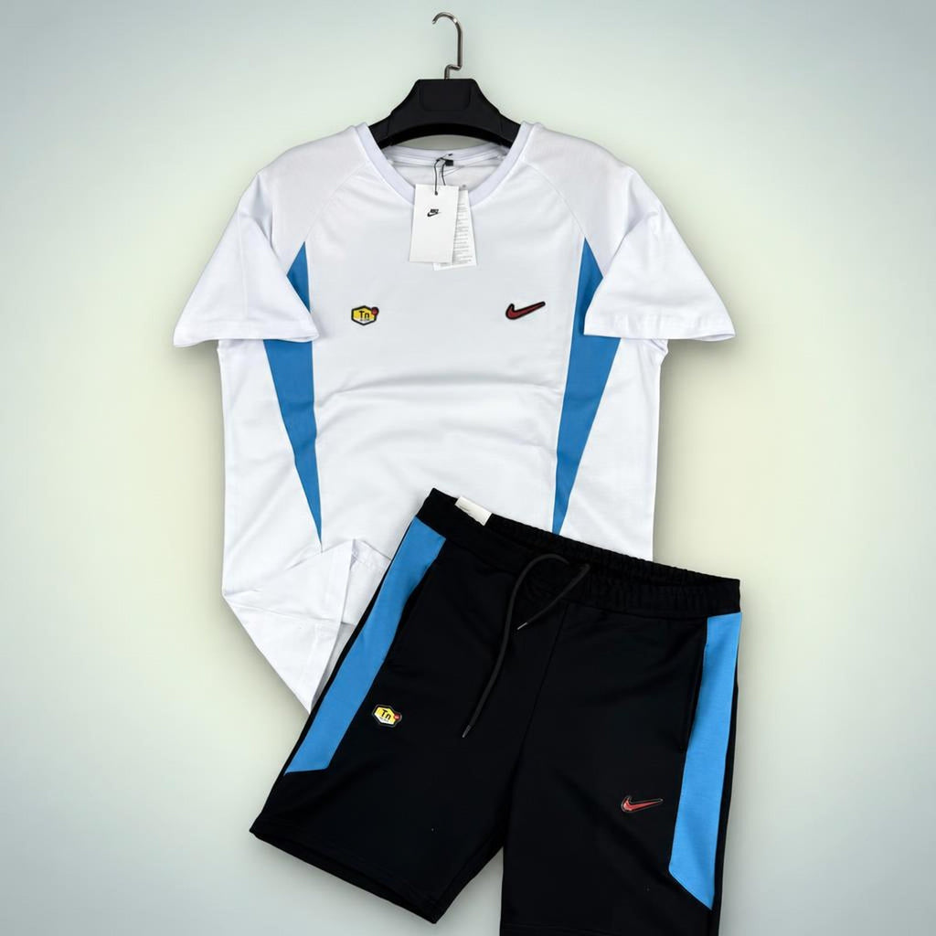 Nike TN moški kratek športni komplet, belo-črna. Premium kakovost