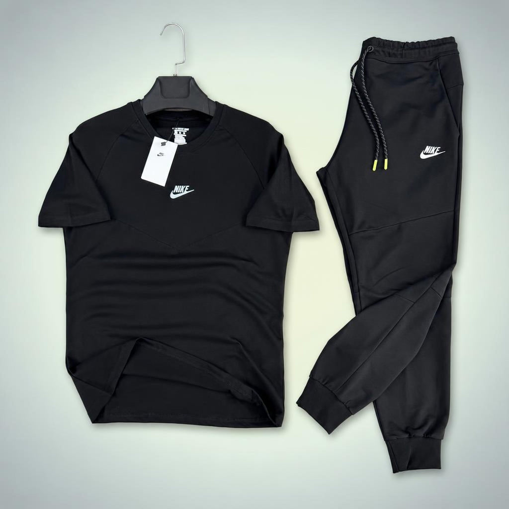 Nike Air Max moška poletna športna trenirka, črna. Premium kakovost