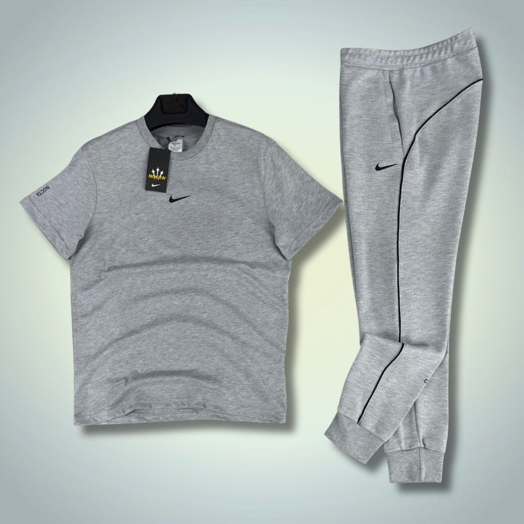 Nike Nocta moški poletni komplet, klasična siva. Vrhunska kakovost