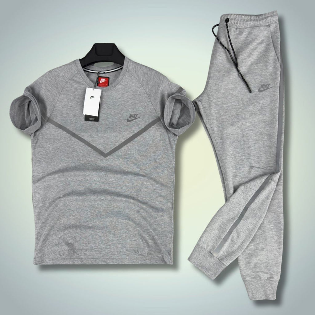 Nike Reflective Tech Fleece moški poletni komplet, klasični sivi. Vrhunska kakovost