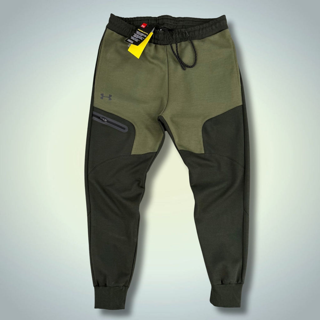 Under Armour moške športne hlače, temno zelene-olivne. Premium kakovost