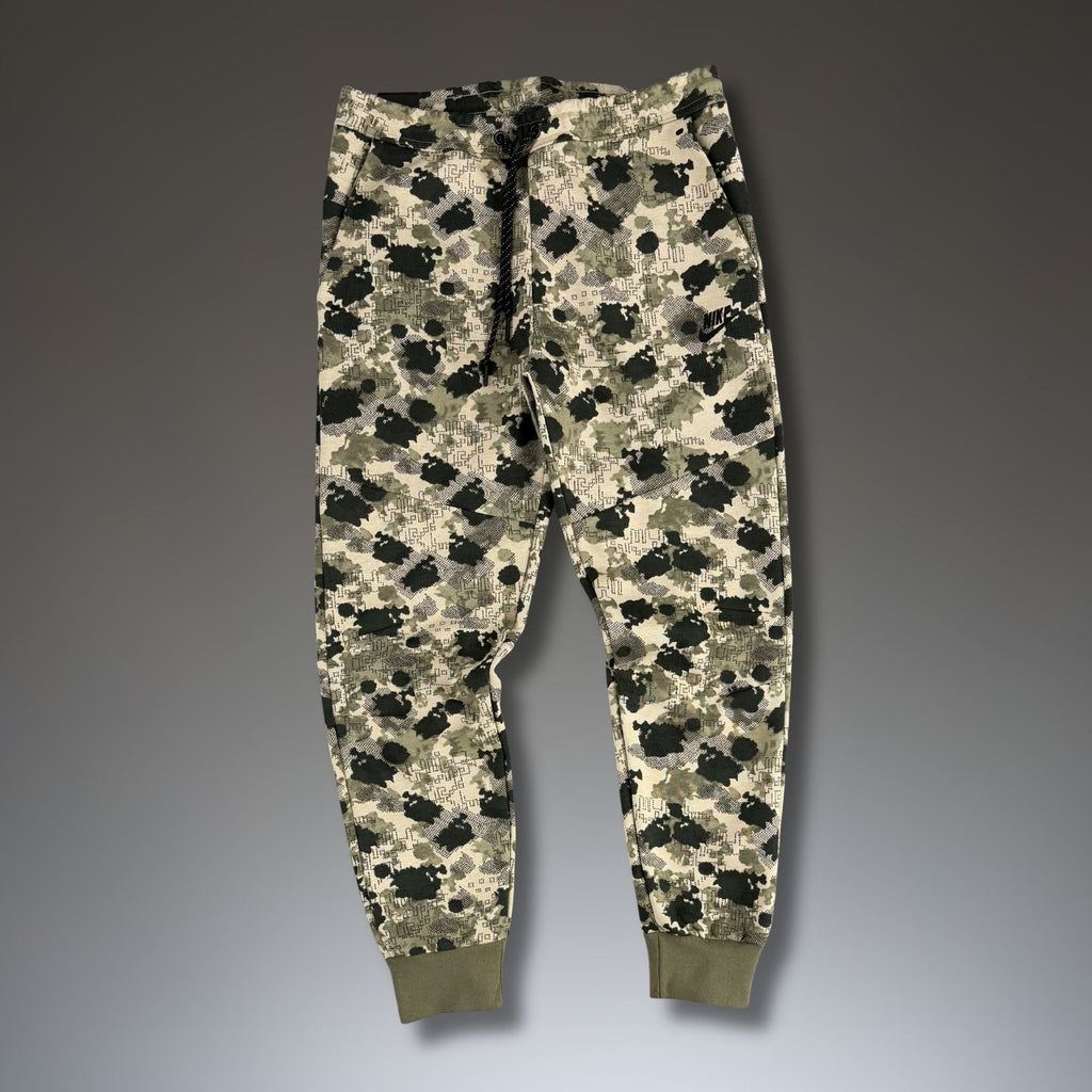 Nike Tech Fleece moške športne hlače, vojaško vzorec. Premium kakovost