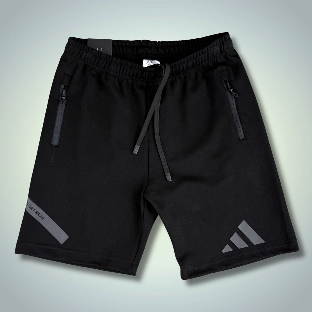 Adidas Z.N.E. moški športni kratke hlače, črne, grafitno sivi logotip. Premium kakovost