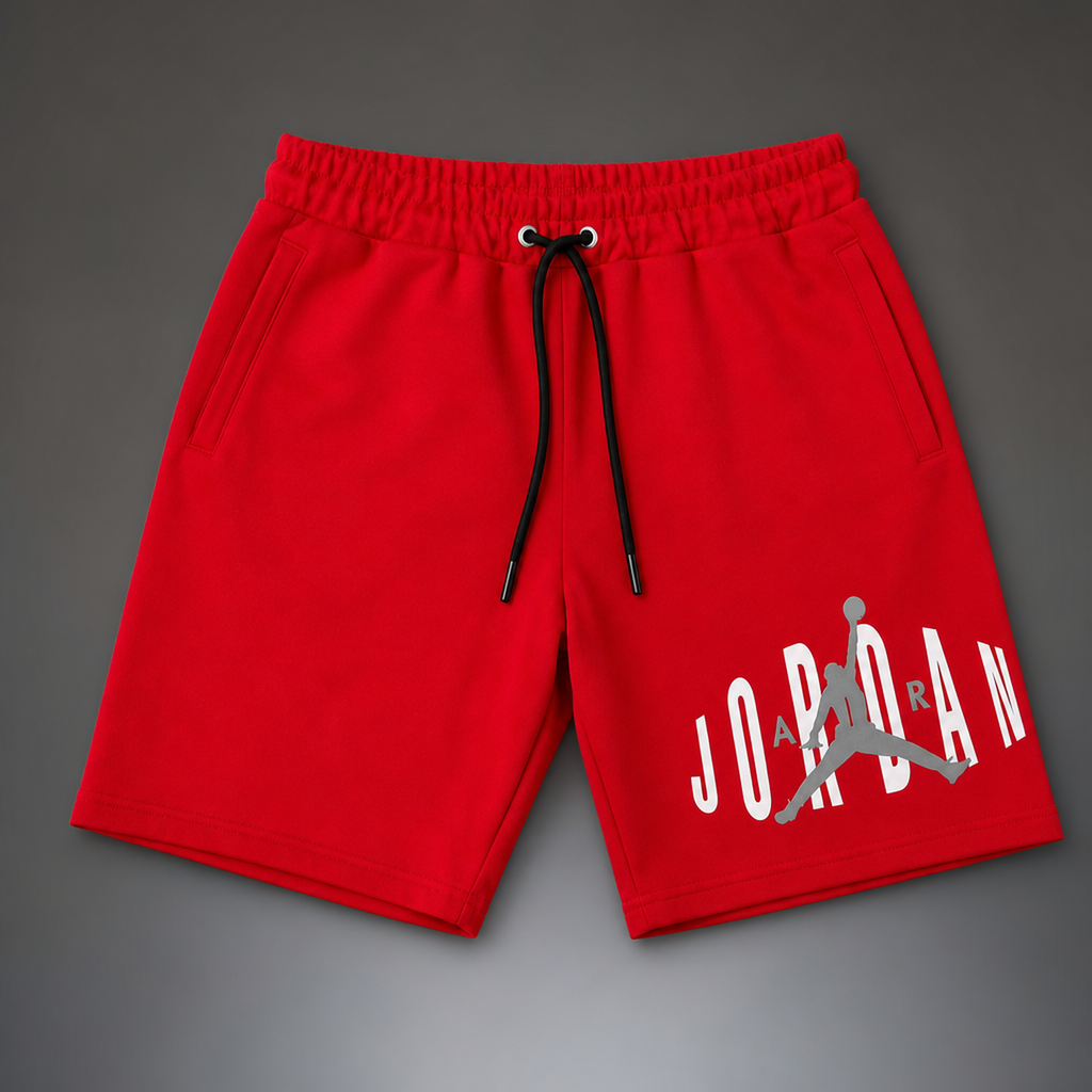 Air Jordan Fleece moške športne kratke hlače, Rdeča. Premium kakovost