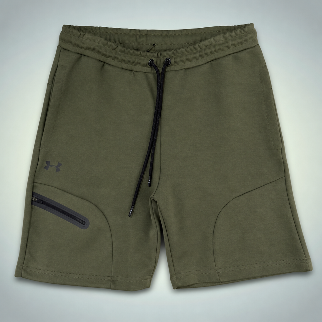 Under Armour Fleece moške športne kratke hlače, olivno zelena. Premium kakovost