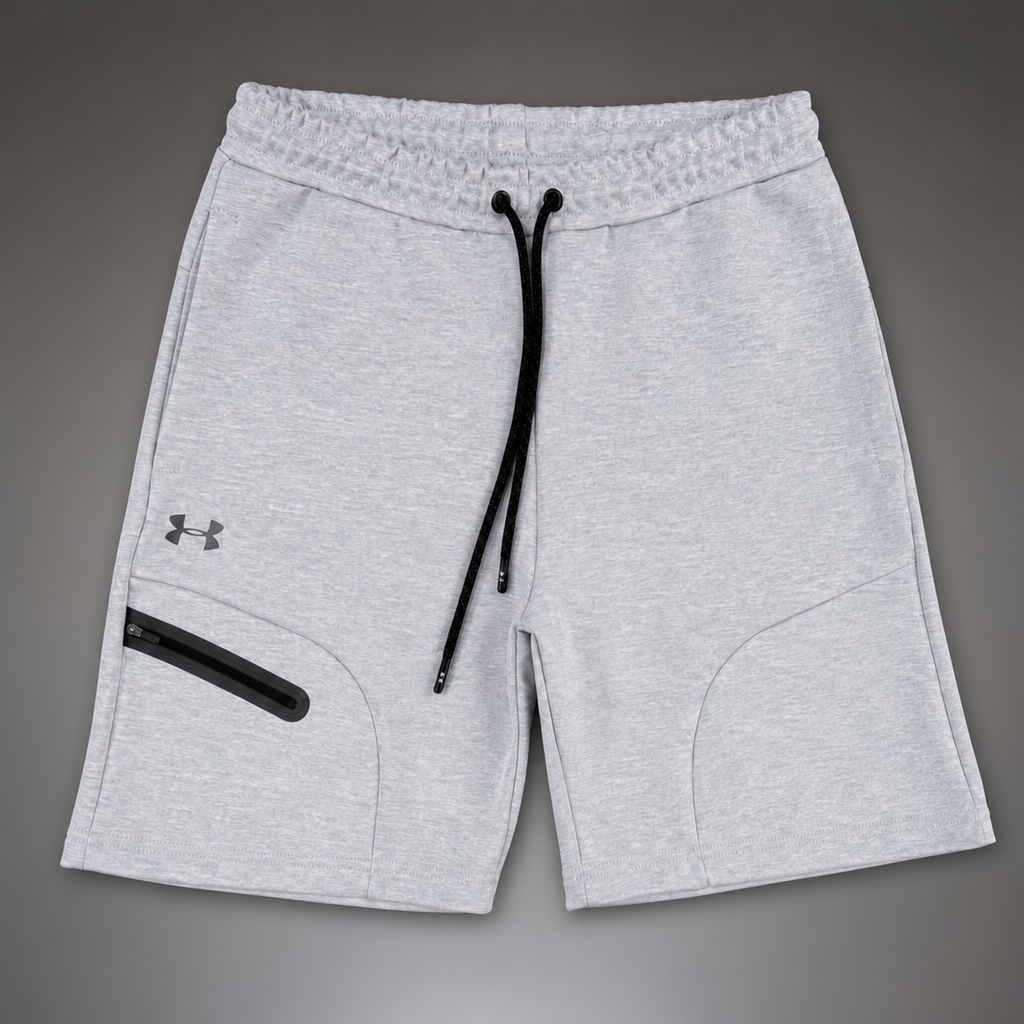 Under Armour Fleece moške športne kratke hlače, klasična siva. Premium kakovost
