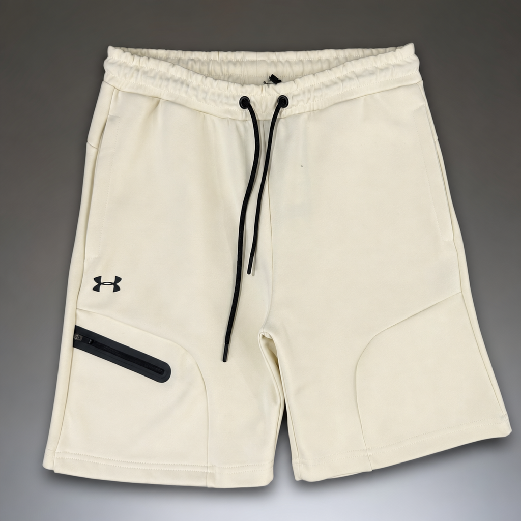Under Armour Fleece moške športne kratke hlače, slonokoščena. Premium kakovost