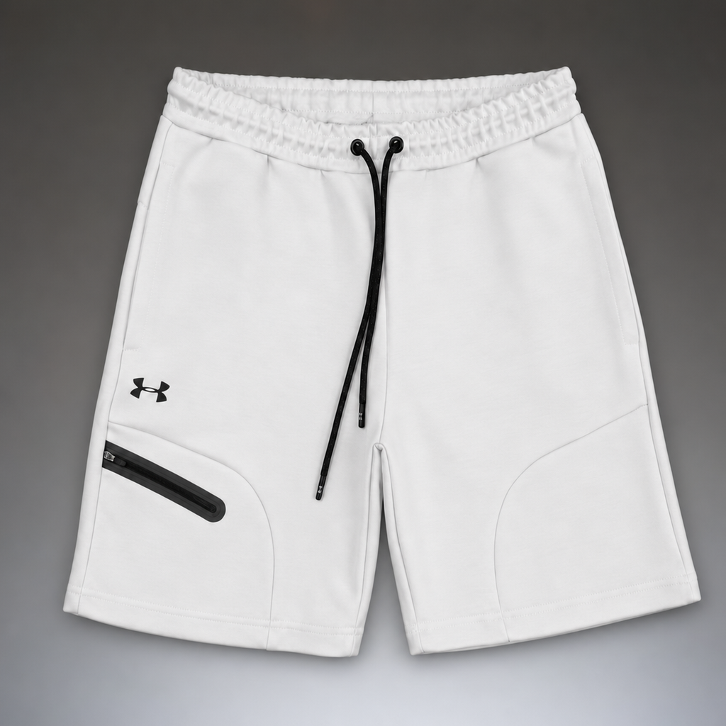 Under Armour Fleece moške športne kratke hlače, svetlo siva. Premium kakovost