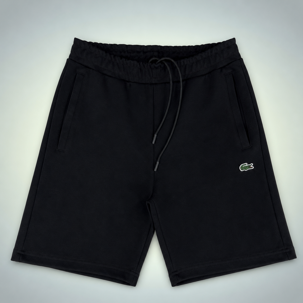 Lacoste Fleece moške športne kratke hlače, črna. Premium kakovost