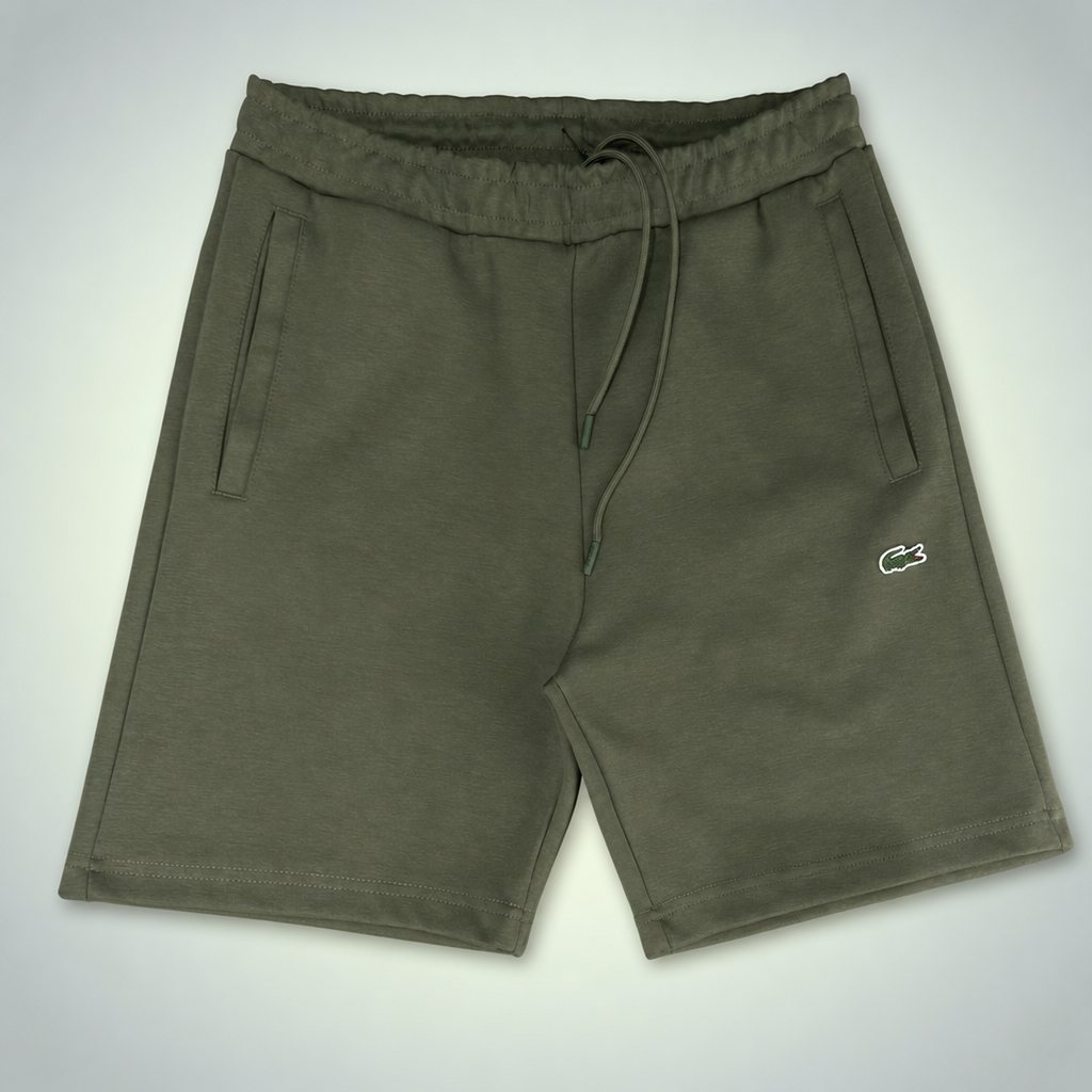 Lacoste Fleece moške športne kratke hlače, olivno zelena. Premium kakovost