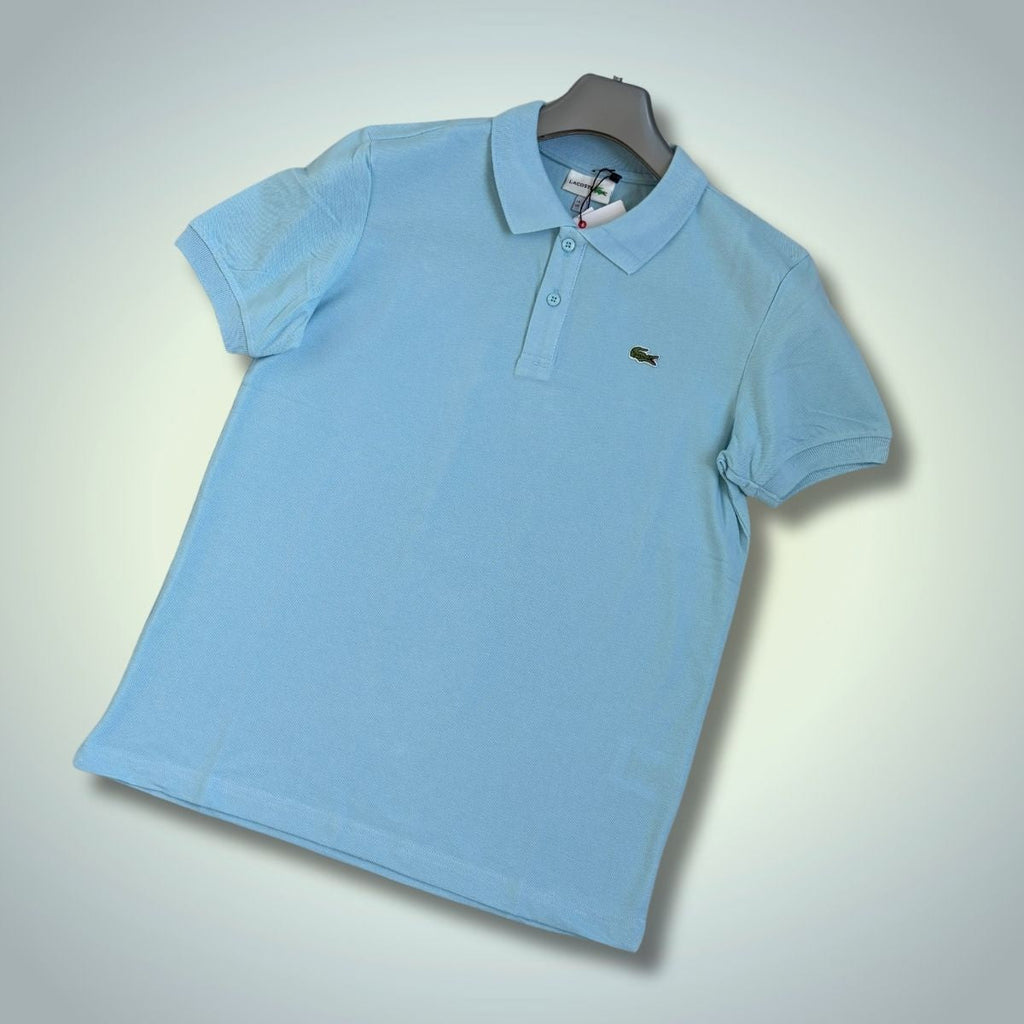 Moška polo majica Lacoste, svetlo modra. Vrhunska kakovost