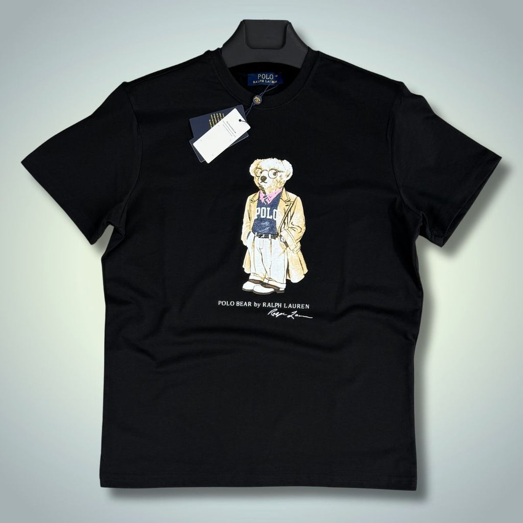 Ralph Lauren moška majica, college bear, črna. Vrhunska kakovost