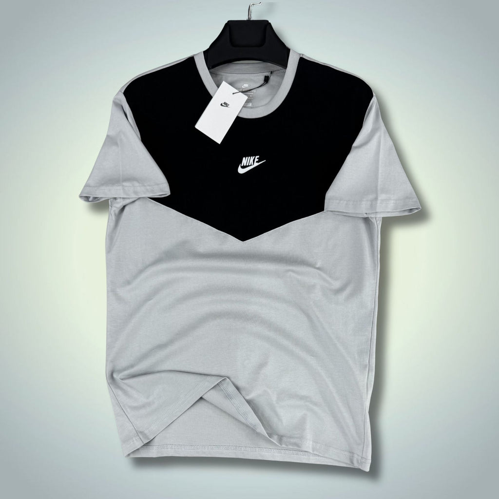 Moška črno-siva Nike Tech Fleece majica. Model 2026. Premium kakovost