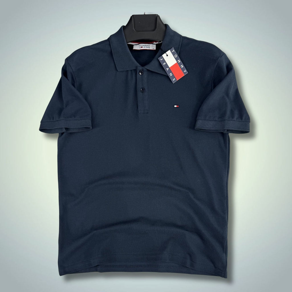 Moška temno modra TH polo majica. Premium kakovost