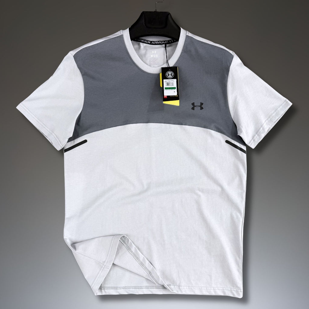 Moški sivi-svetlo sivi zeleni majica Under Armour. Premium kakovost