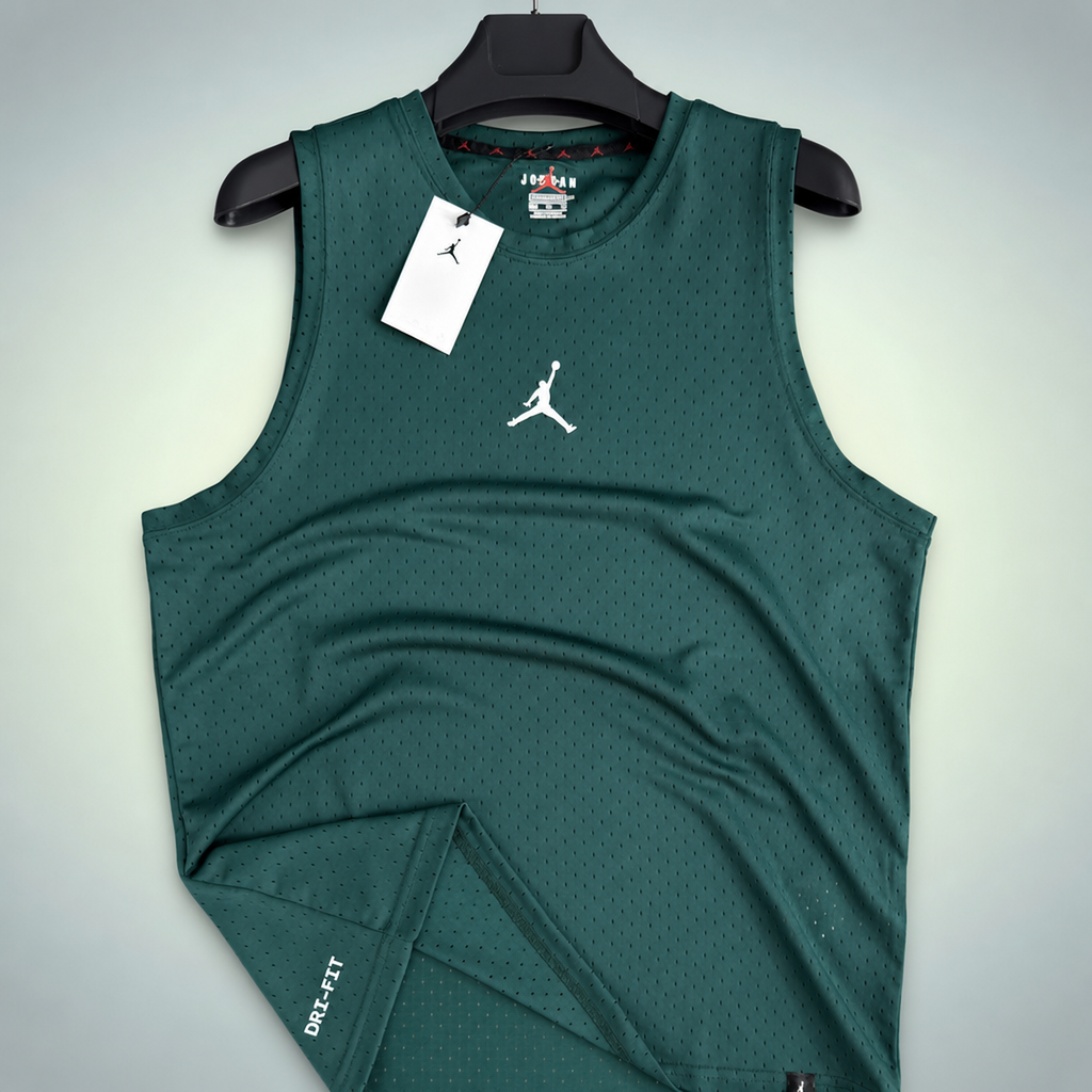 Air Jordan moška majica brez rokavov, zelena. Vrhunska kakovost