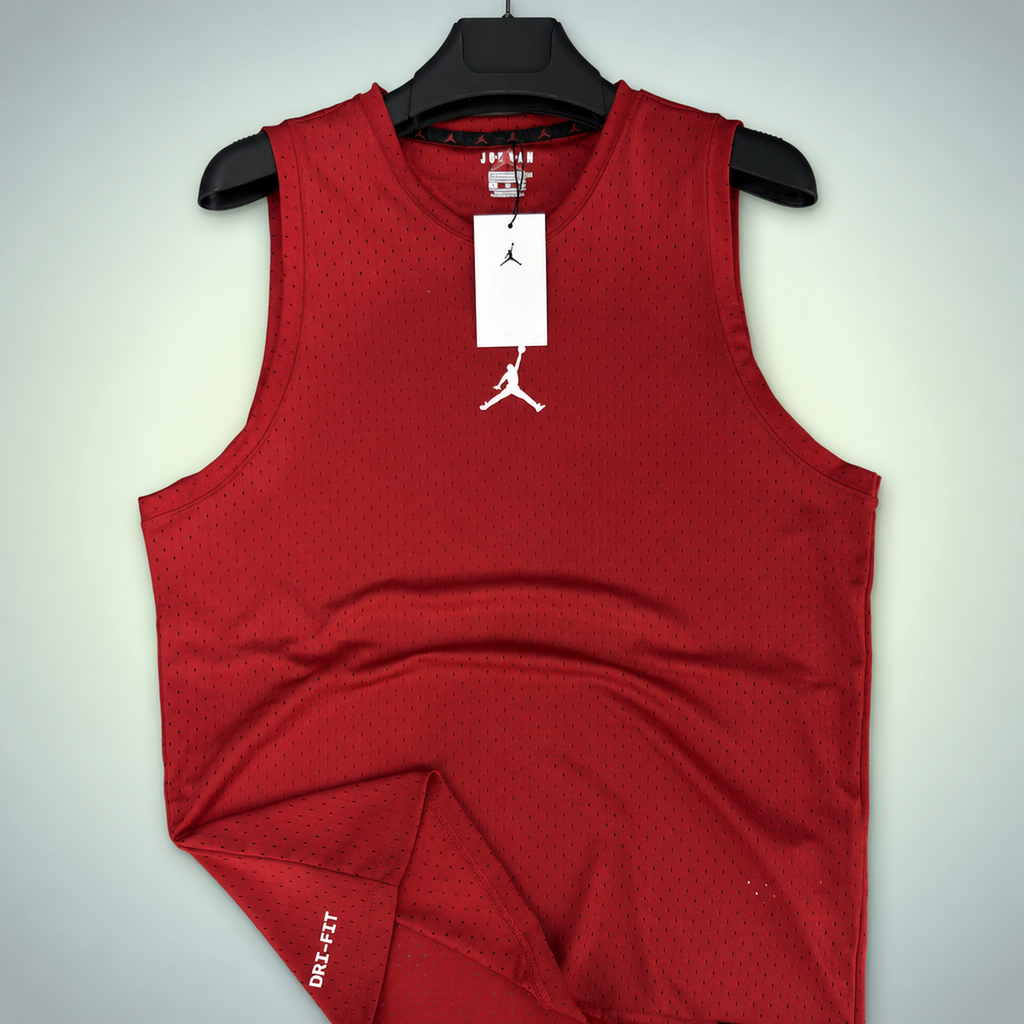 Air Jordan moška majica brez rokavov, Rdeča. Vrhunska kakovost